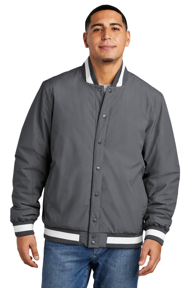 Load image into Gallery viewer, Sport-Tek Insulated Varsity Jacket JST58
