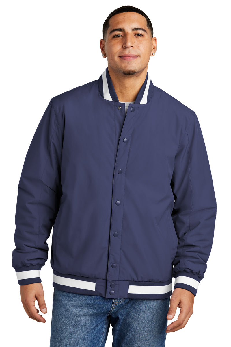 Load image into Gallery viewer, Sport-Tek Insulated Varsity Jacket JST58

