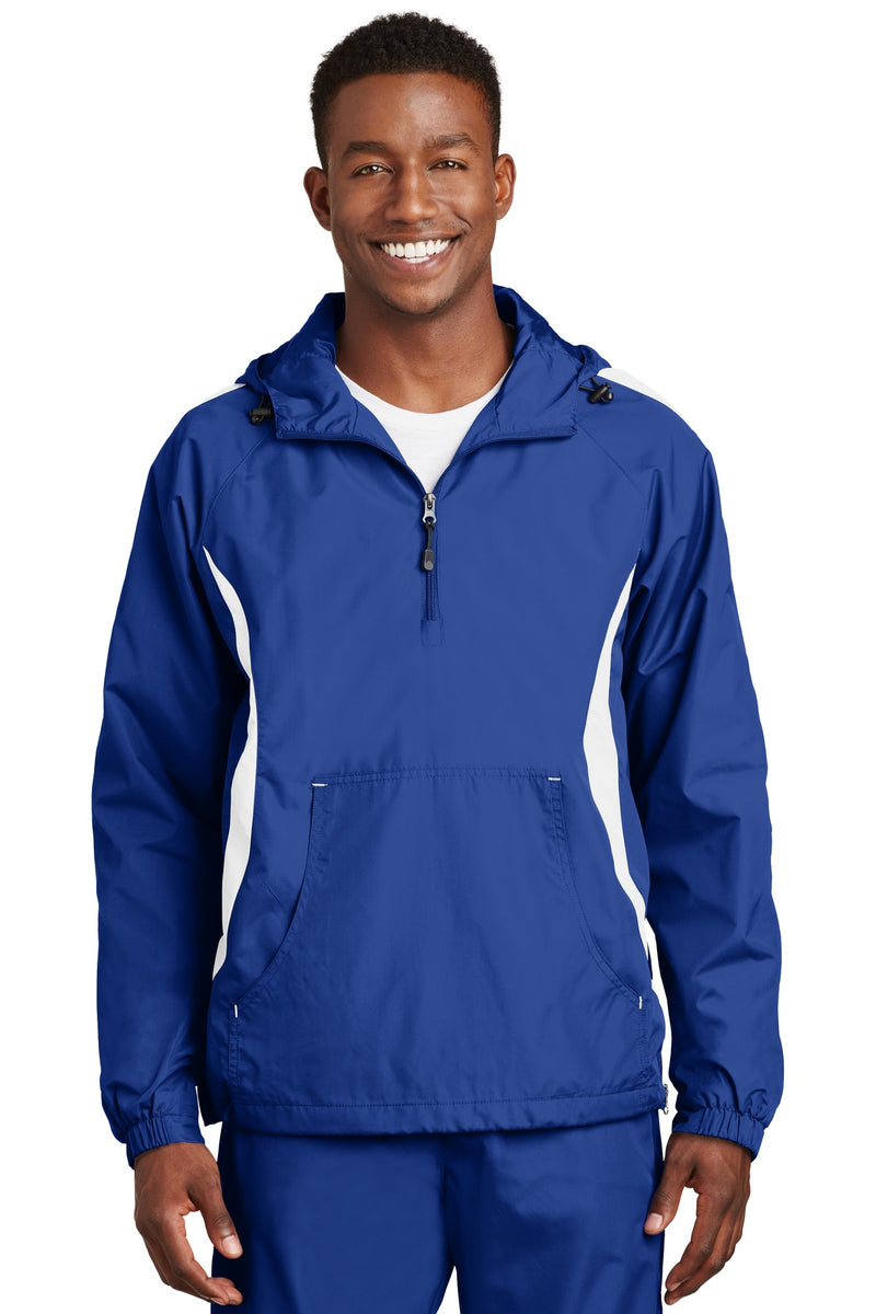 Load image into Gallery viewer, Sport-Tek Colorblock Raglan Anorak. JST63
