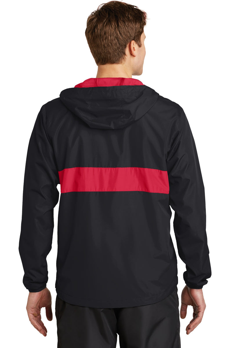 Load image into Gallery viewer, Sport-Tek Zipped Pocket Anorak. JST65
