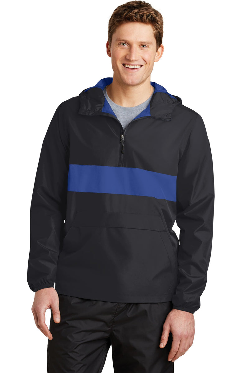 Load image into Gallery viewer, Sport-Tek Zipped Pocket Anorak. JST65

