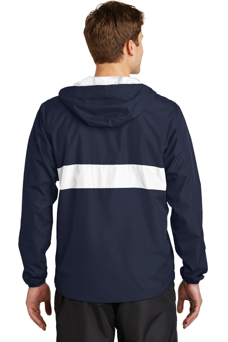 Load image into Gallery viewer, Sport-Tek Zipped Pocket Anorak. JST65
