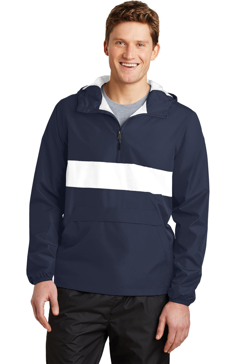 Load image into Gallery viewer, Sport-Tek Zipped Pocket Anorak. JST65
