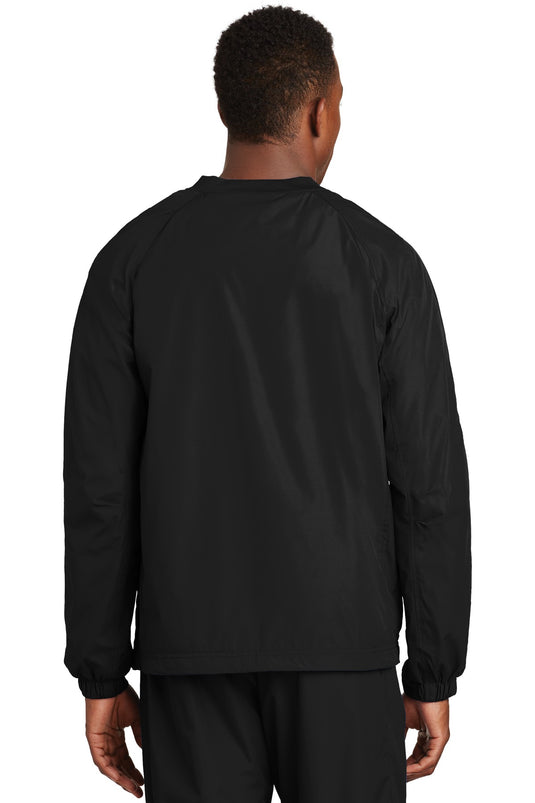 Sport-Tek V-Neck Raglan Wind Shirt. JST72