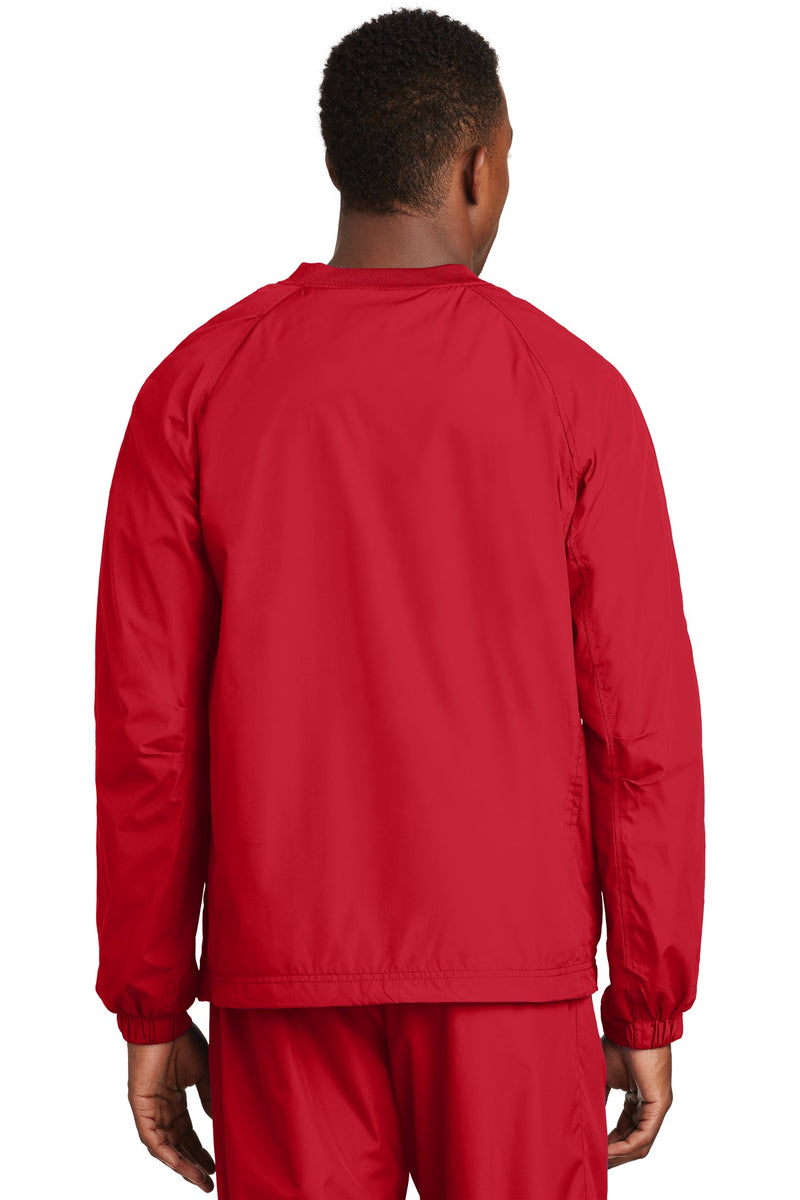 Load image into Gallery viewer, Sport-Tek V-Neck Raglan Wind Shirt. JST72
