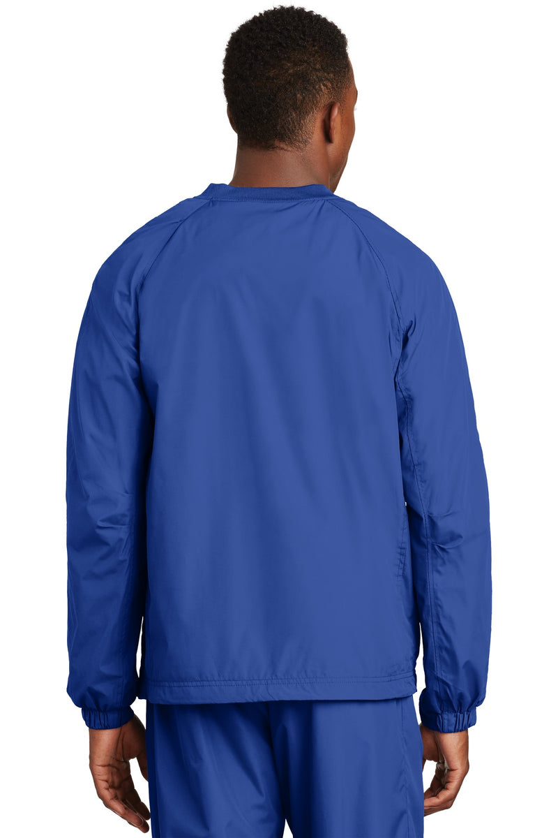 Load image into Gallery viewer, Sport-Tek V-Neck Raglan Wind Shirt. JST72
