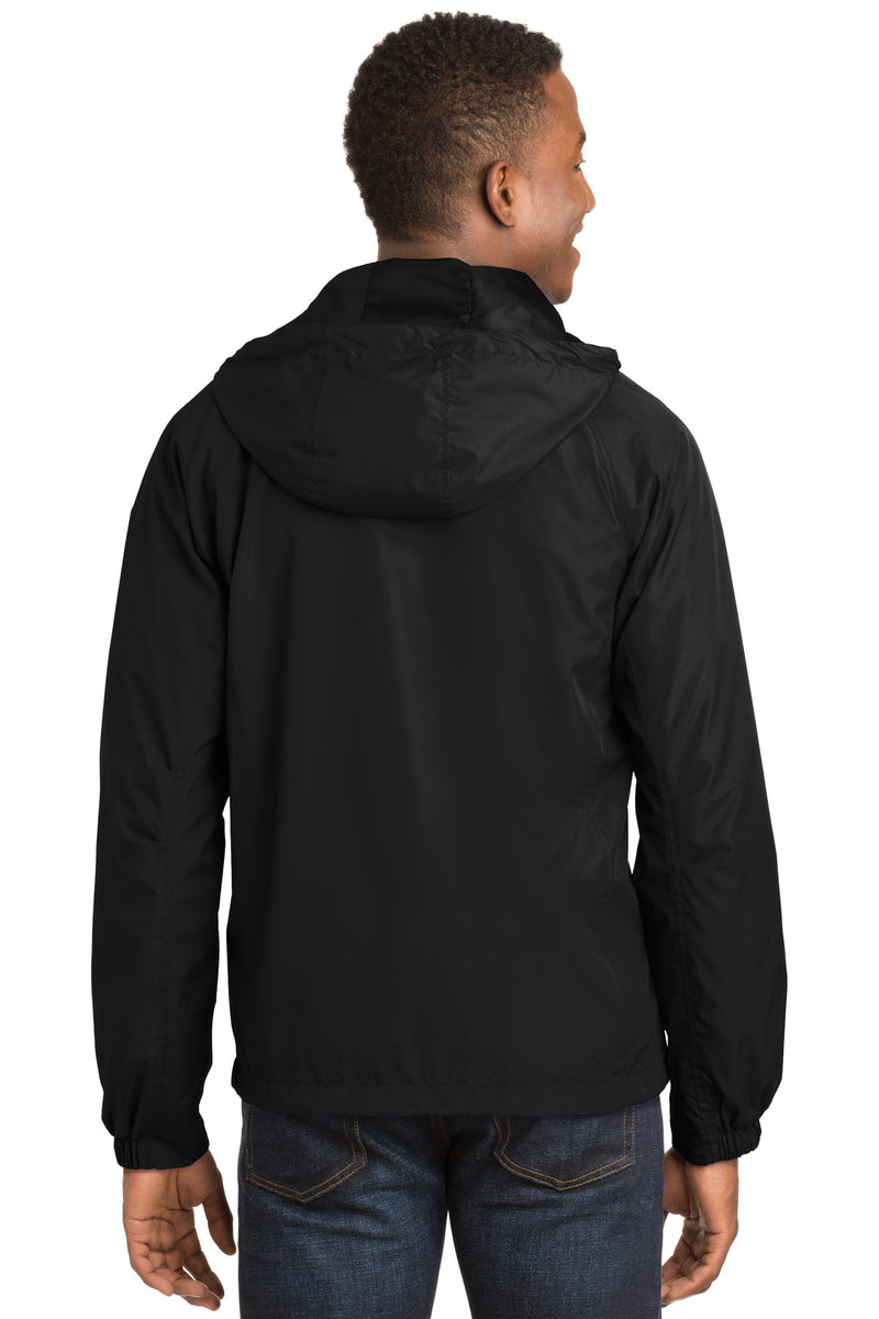 Load image into Gallery viewer, Sport-Tek Hooded Raglan Jacket. JST73
