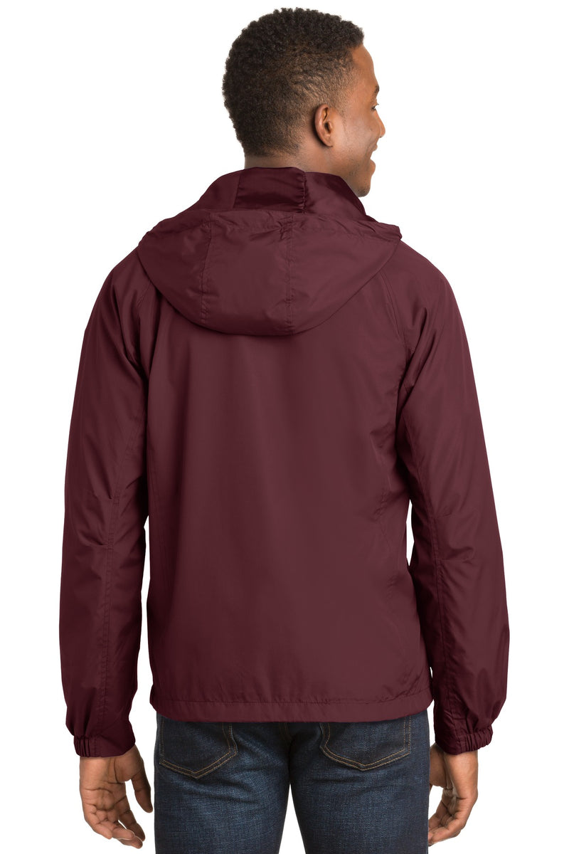 Load image into Gallery viewer, Sport-Tek Hooded Raglan Jacket. JST73
