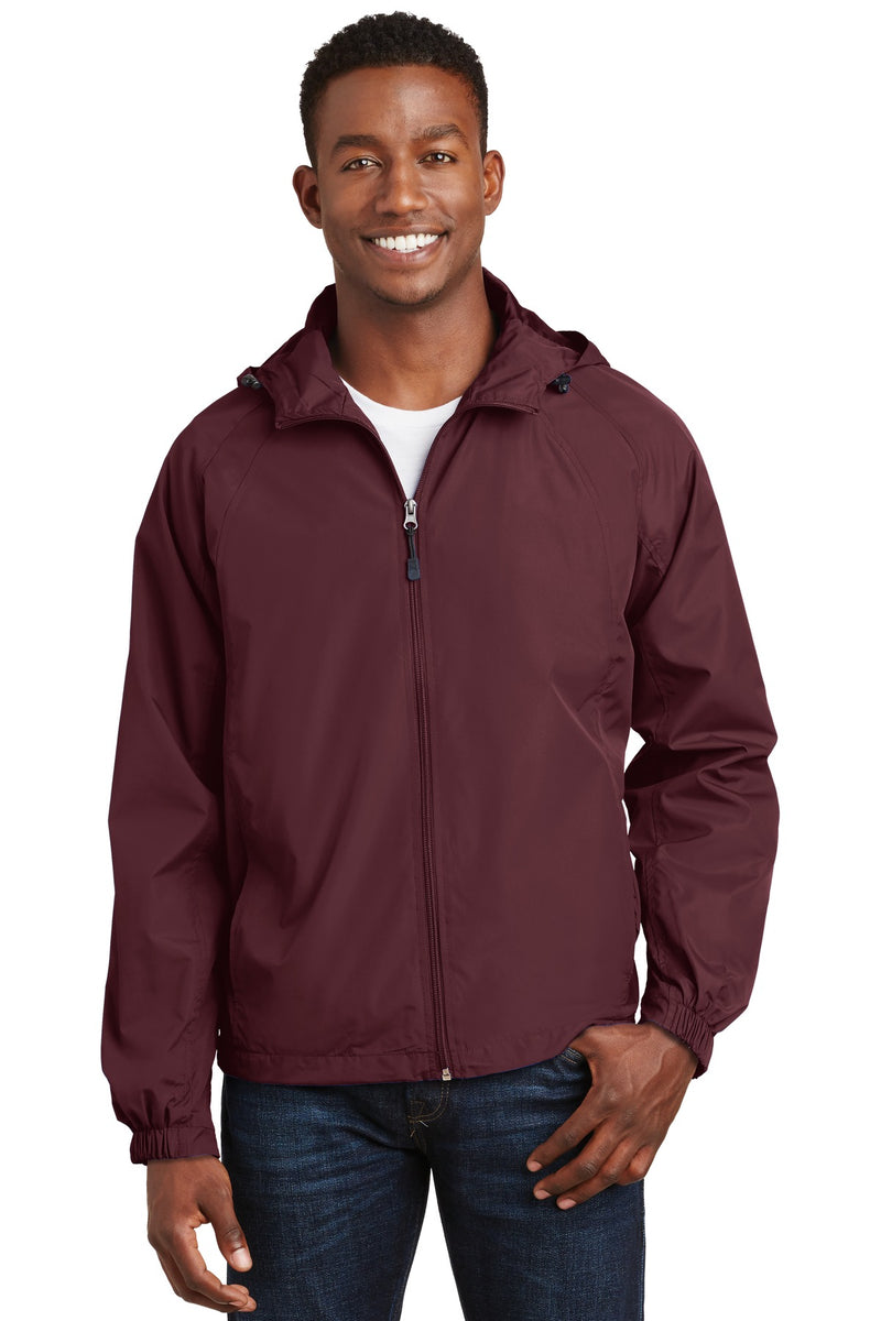 Load image into Gallery viewer, Sport-Tek Hooded Raglan Jacket. JST73
