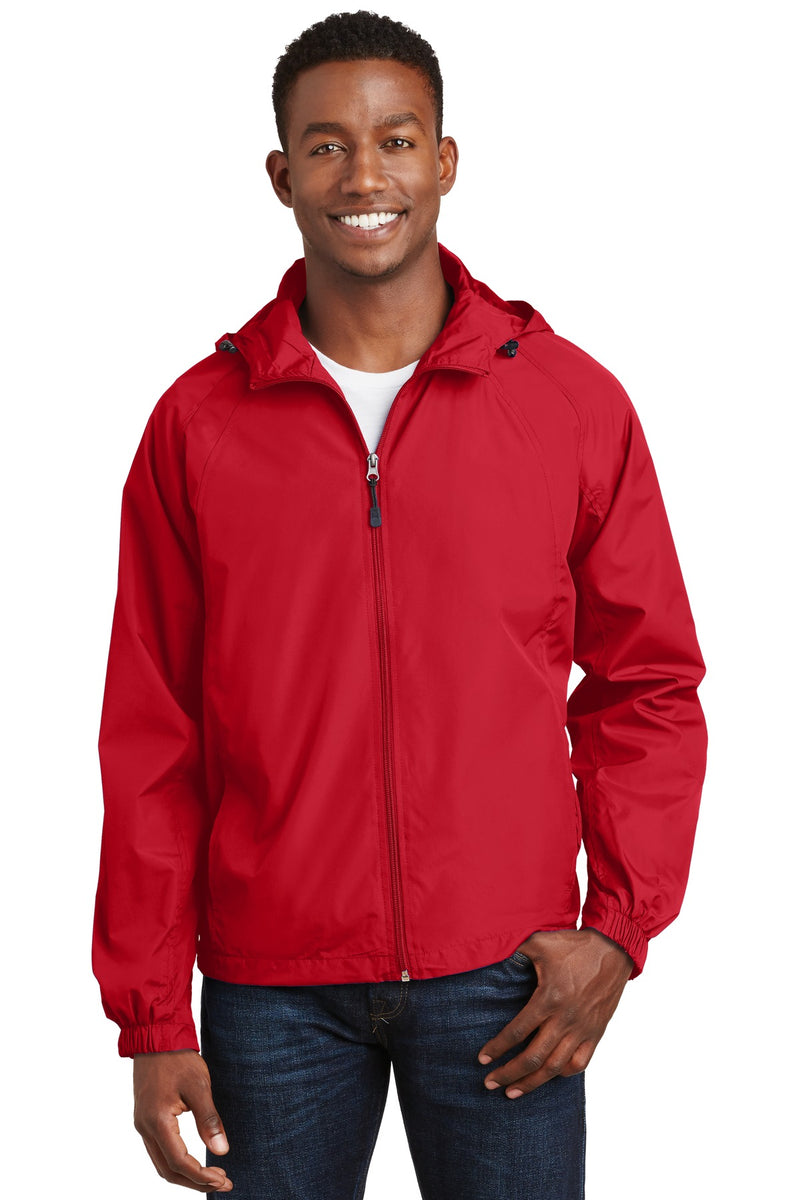 Load image into Gallery viewer, Sport-Tek Hooded Raglan Jacket. JST73
