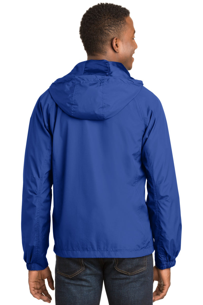 Load image into Gallery viewer, Sport-Tek Hooded Raglan Jacket. JST73
