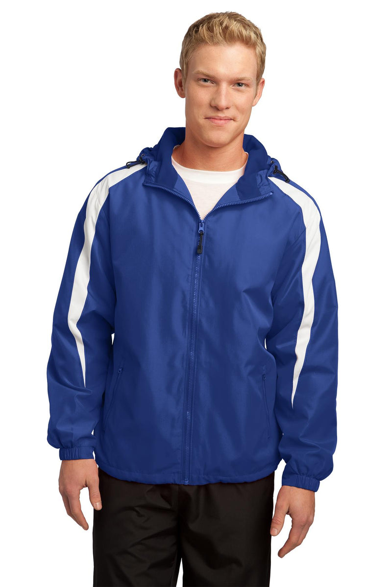 Load image into Gallery viewer, Sport-Tek Fleece-Lined Colorblock Jacket. JST81
