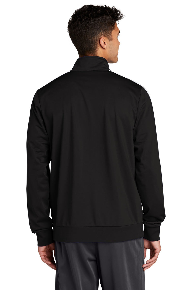 Load image into Gallery viewer, Sport-Tek  Tricot Sleeve Stripe Track Jacket. JST94
