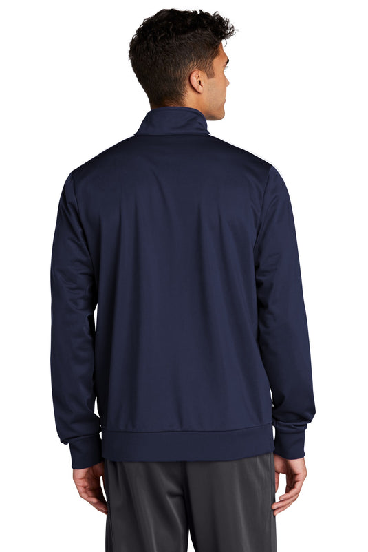 Sport-Tek  Tricot Sleeve Stripe Track Jacket. JST94
