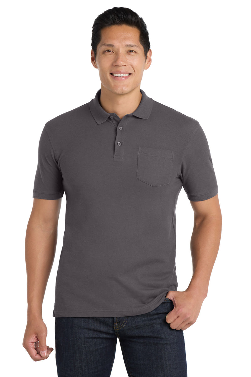 Load image into Gallery viewer, Port Authority Core Classic Pique Pocket Polo. K100P
