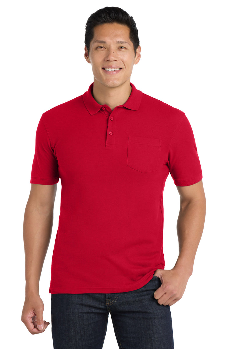 Load image into Gallery viewer, Port Authority Core Classic Pique Pocket Polo. K100P
