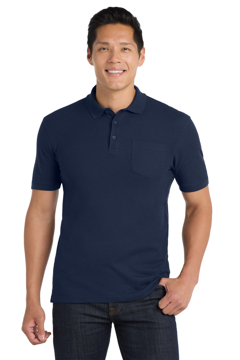 Load image into Gallery viewer, Port Authority Core Classic Pique Pocket Polo. K100P
