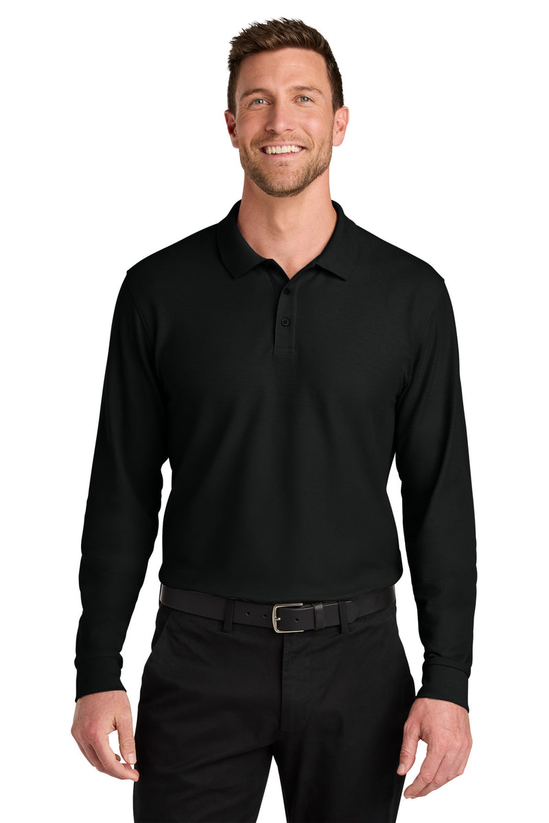 Load image into Gallery viewer, Port Authority Wearever Signature Pique Long Sleeve Polo K200LS
