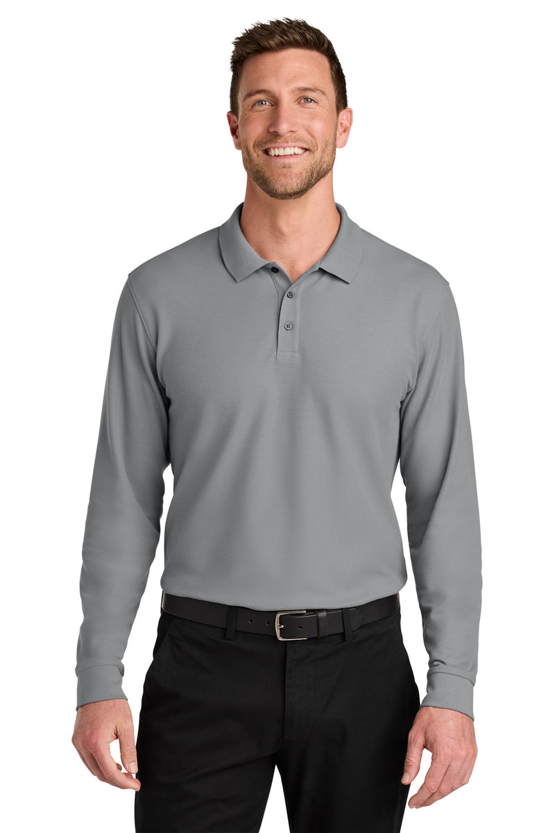 Load image into Gallery viewer, Port Authority Wearever Signature Pique Long Sleeve Polo K200LS
