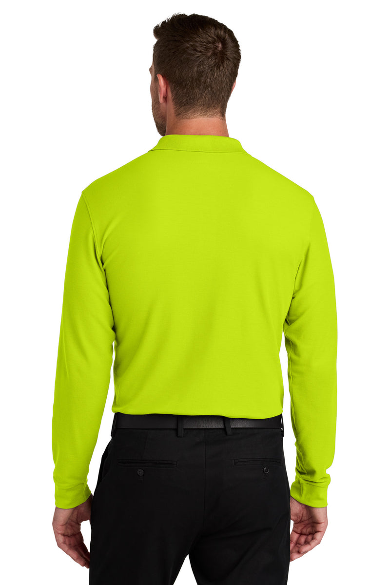Load image into Gallery viewer, Port Authority Wearever Signature Pique Long Sleeve Polo K200LS
