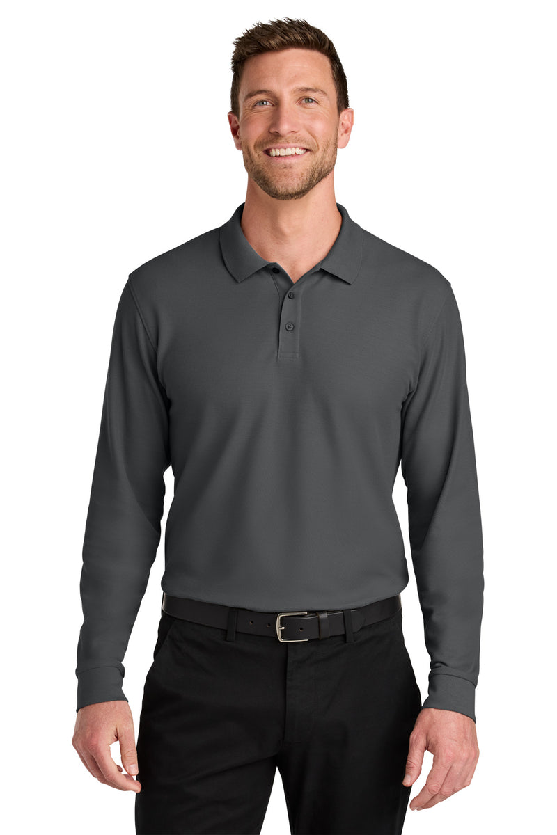 Load image into Gallery viewer, Port Authority Wearever Signature Pique Long Sleeve Polo K200LS

