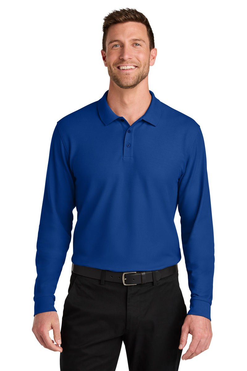 Load image into Gallery viewer, Port Authority Wearever Signature Pique Long Sleeve Polo K200LS
