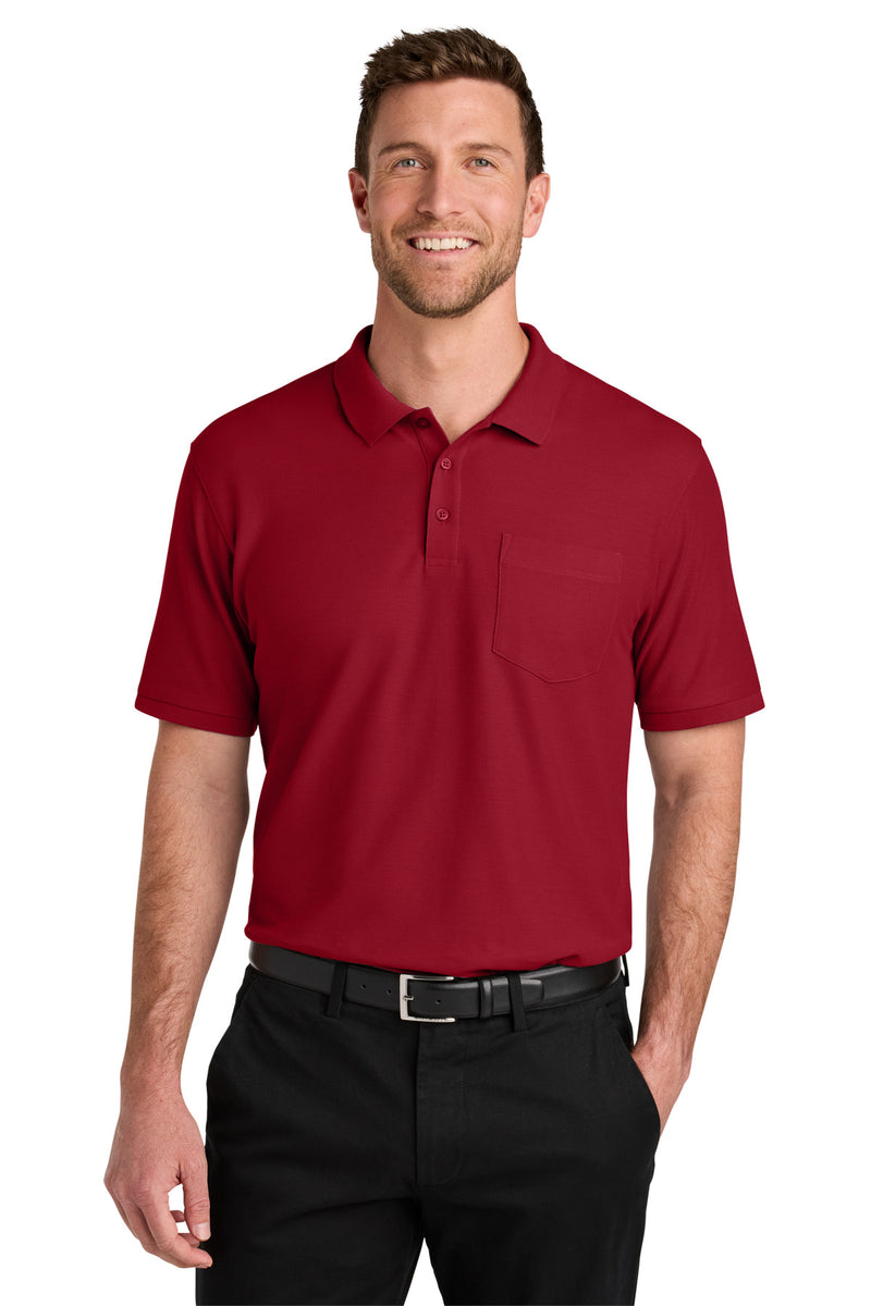 Load image into Gallery viewer, Port Authority Wearever Signature Pique Pocket Polo K200P
