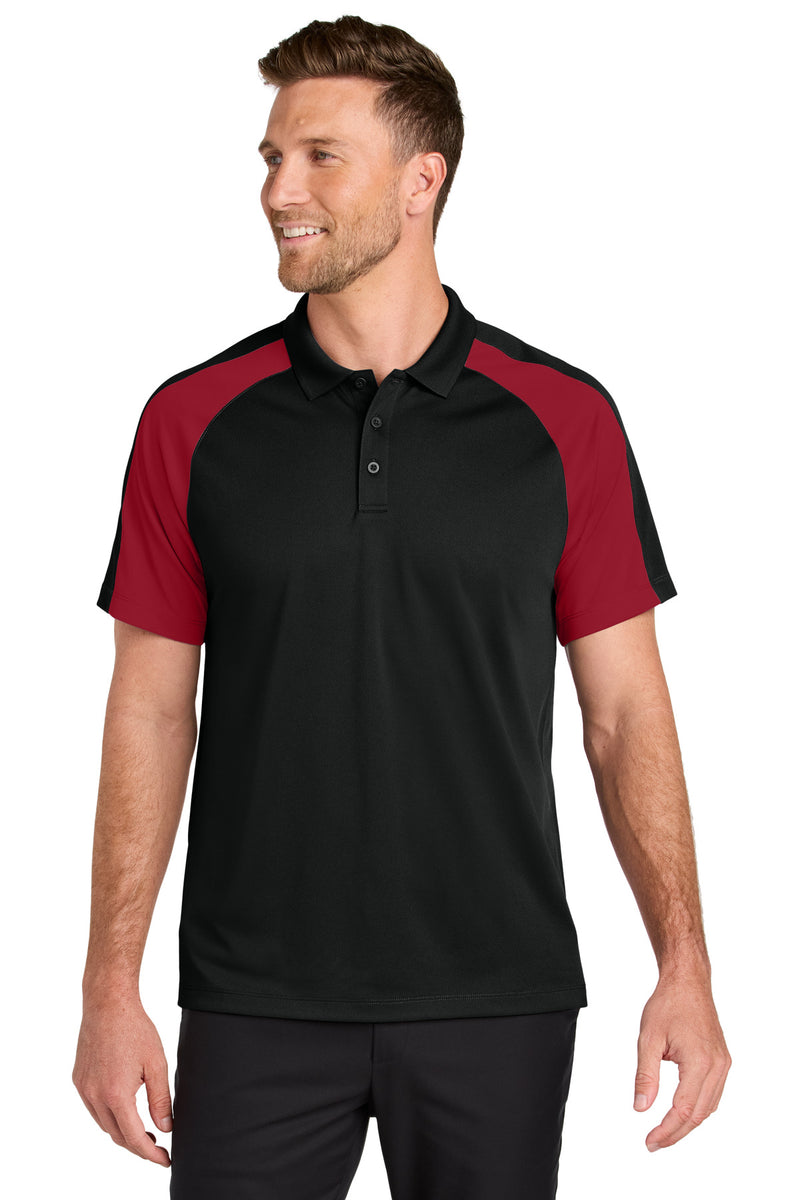 Load image into Gallery viewer, Port Authority Wearever Performance Pique Colorblock Polo K247
