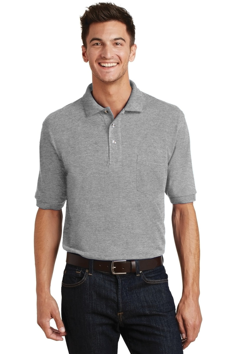 Load image into Gallery viewer, Port Authority Heavyweight Cotton Pique Polo with Pocket.  K420P
