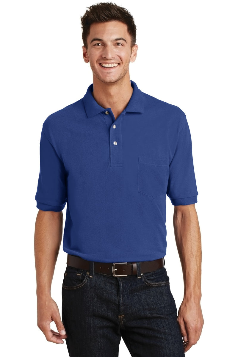 Load image into Gallery viewer, Port Authority Heavyweight Cotton Pique Polo with Pocket.  K420P
