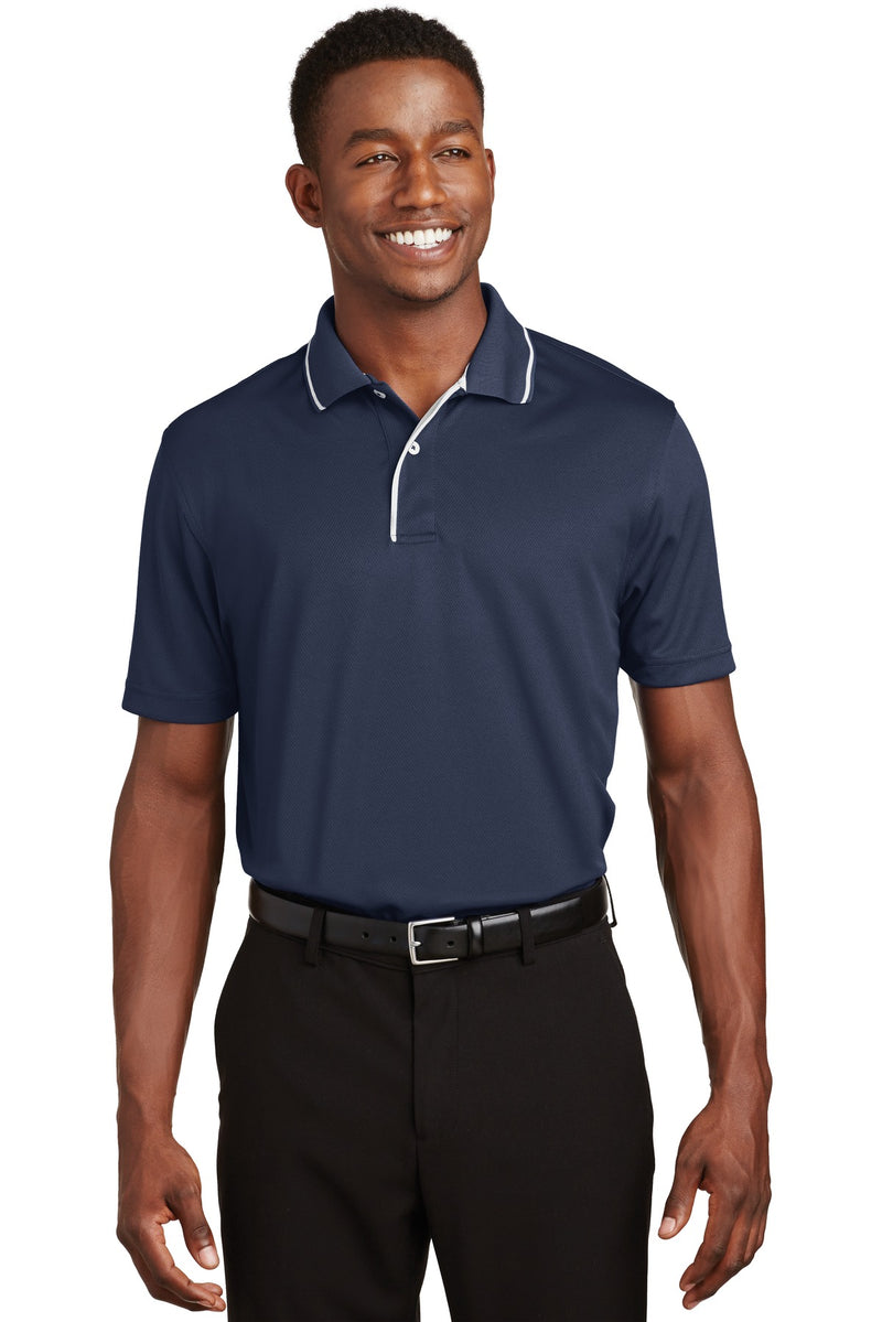 Load image into Gallery viewer, Sport-Tek Dri-Mesh Polo with Tipped Collar and Piping.  K467
