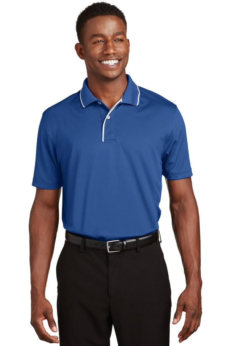 Load image into Gallery viewer, Sport-Tek Dri-Mesh Polo with Tipped Collar and Piping.  K467
