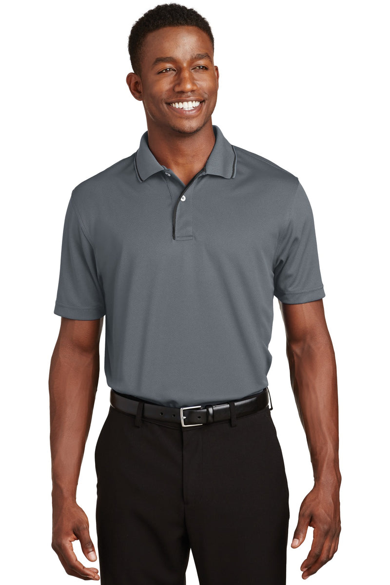Load image into Gallery viewer, Sport-Tek Dri-Mesh Polo with Tipped Collar and Piping.  K467
