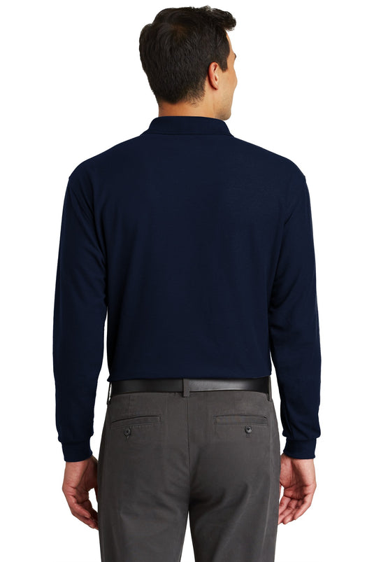 Port Authority Long Sleeve Silk Touch Polo with Pocket.  K500LSP