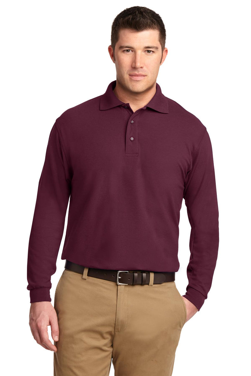 Load image into Gallery viewer, Port Authority Silk Touch Long Sleeve Polo.  K500LS
