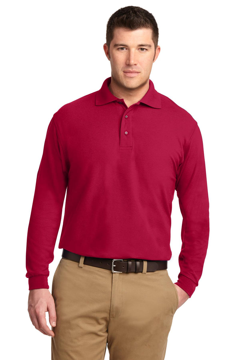Load image into Gallery viewer, Port Authority Silk Touch Long Sleeve Polo.  K500LS
