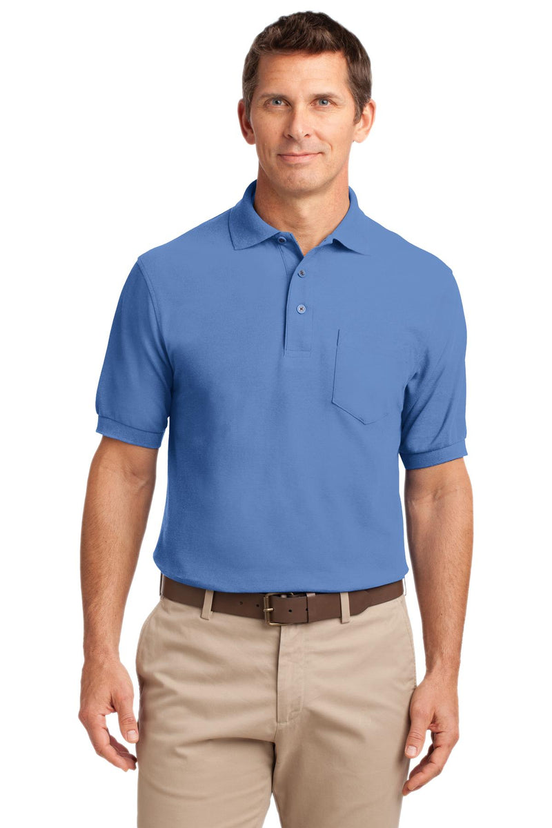 Load image into Gallery viewer, Port Authority Silk Touch Polo with Pocket.  K500P
