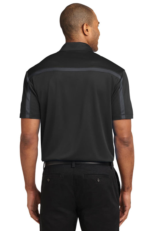 Port Authority Silk Touch Performance Colorblock Stripe Polo. K547