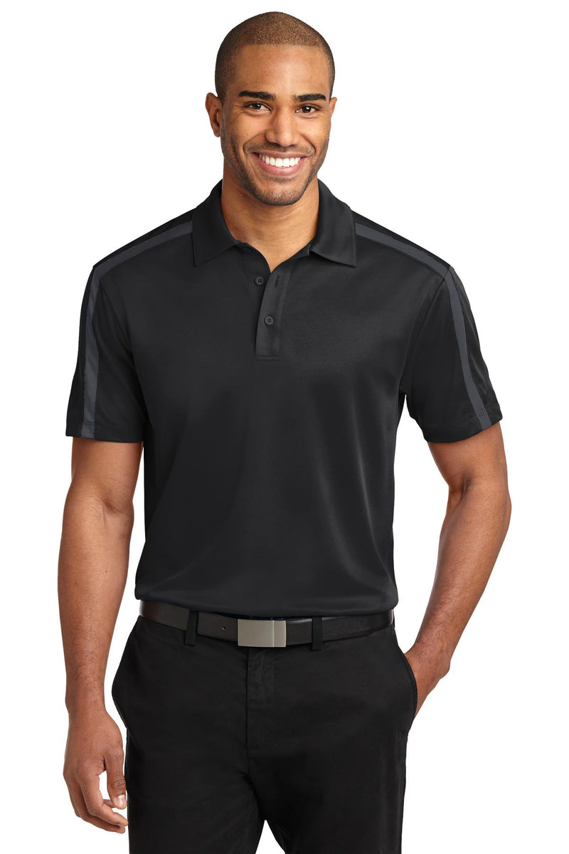 Load image into Gallery viewer, Port Authority Silk Touch Performance Colorblock Stripe Polo. K547

