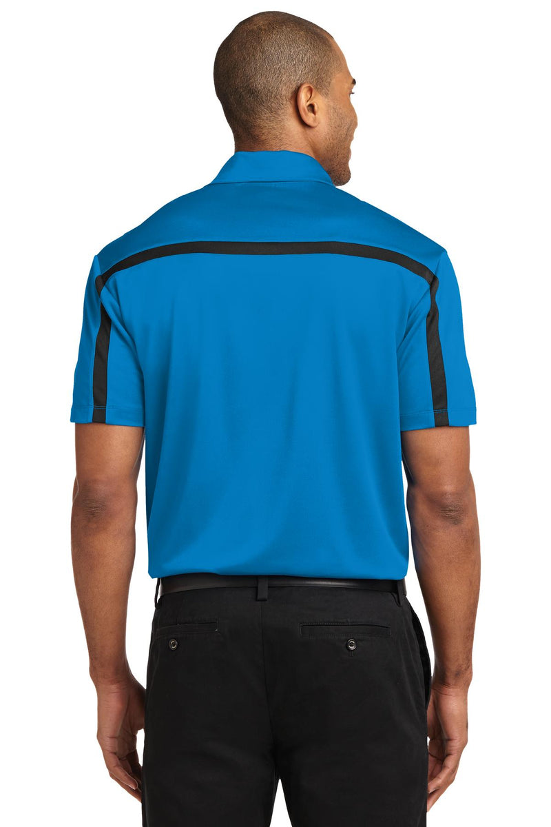 Load image into Gallery viewer, Port Authority Silk Touch Performance Colorblock Stripe Polo. K547
