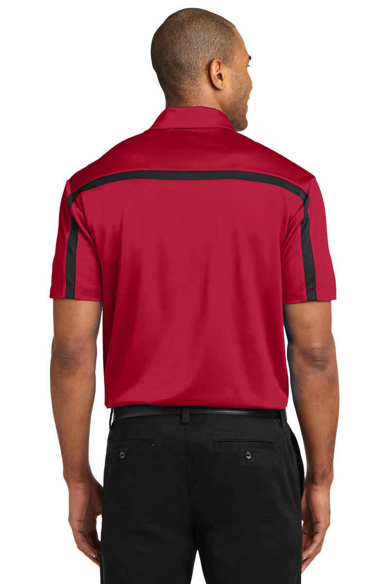 Load image into Gallery viewer, Port Authority Silk Touch Performance Colorblock Stripe Polo. K547
