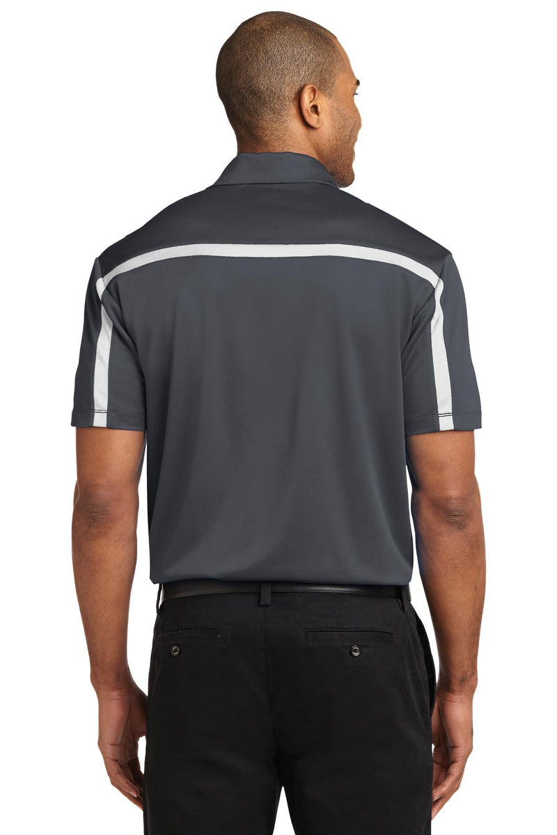 Load image into Gallery viewer, Port Authority Silk Touch Performance Colorblock Stripe Polo. K547
