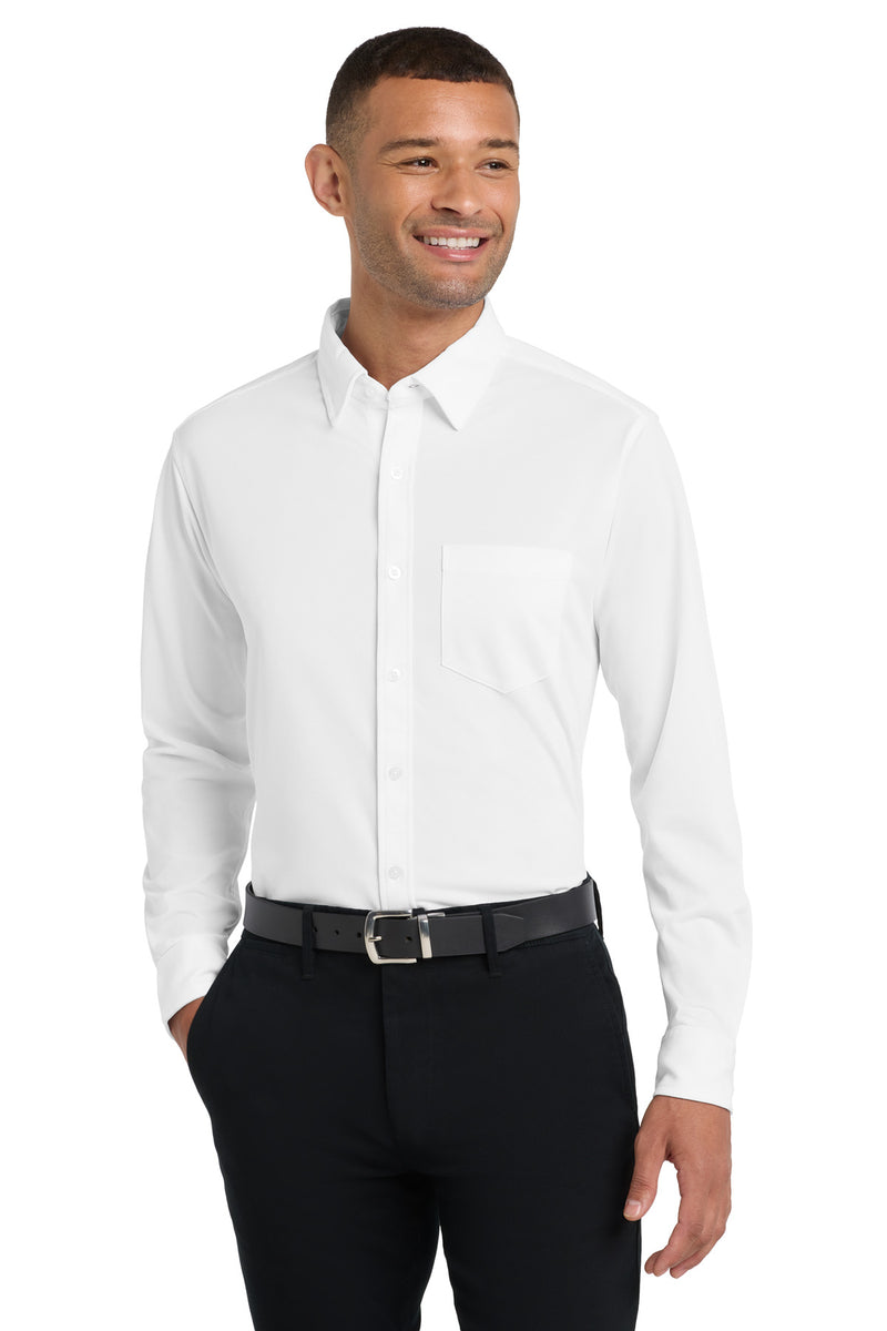 Load image into Gallery viewer, Port Authority Dimension Knit Dress Shirt. K570
