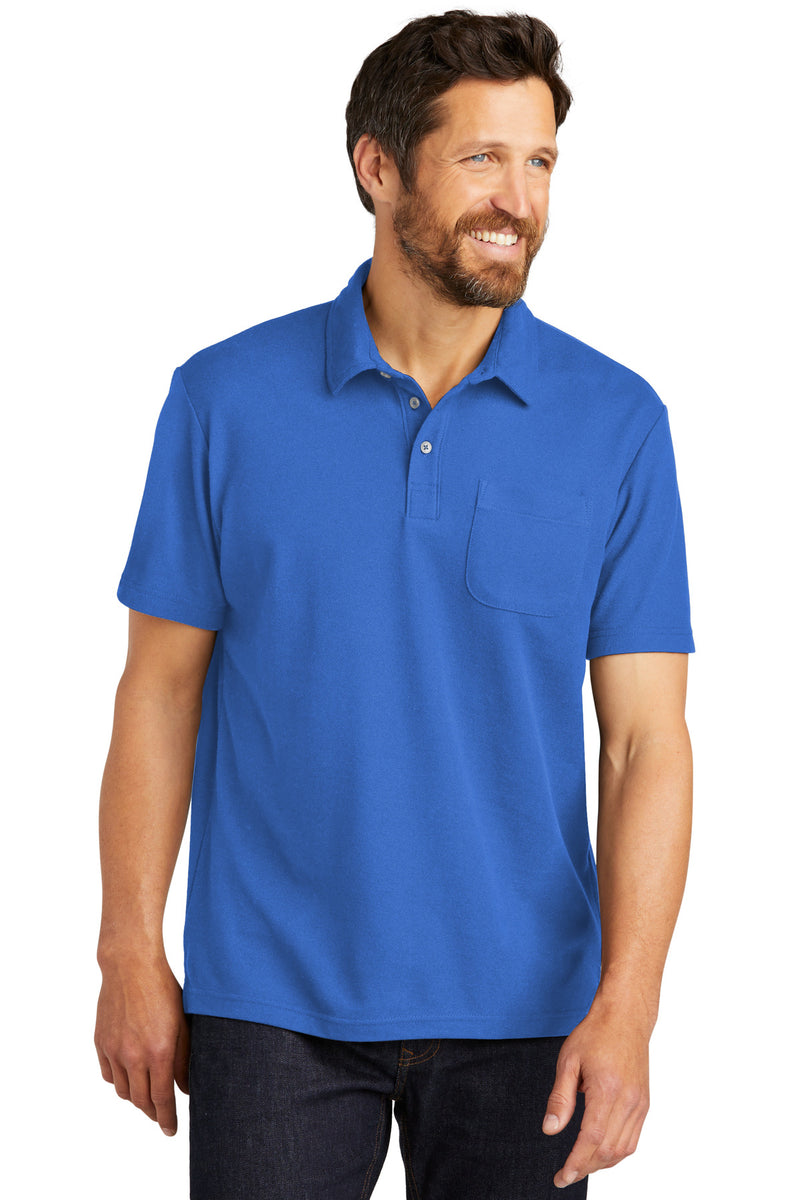 Load image into Gallery viewer, Port Authority C-FREE Cotton Blend Pique Pocket Polo K868
