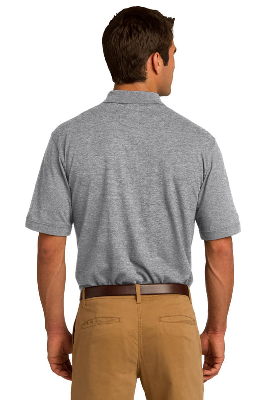 Port & Co Core Blend Jersey Knit Pocket Polo. KP55P
