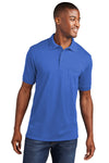 Port & Co Core Blend Jersey Knit Pocket Polo. KP55P