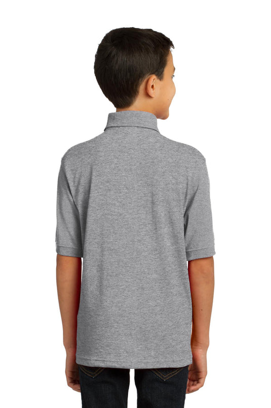 Port & Co Youth Core Blend Jersey Knit Polo. KP55Y