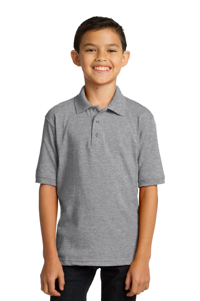 Load image into Gallery viewer, Port &amp; Co Youth Core Blend Jersey Knit Polo. KP55Y
