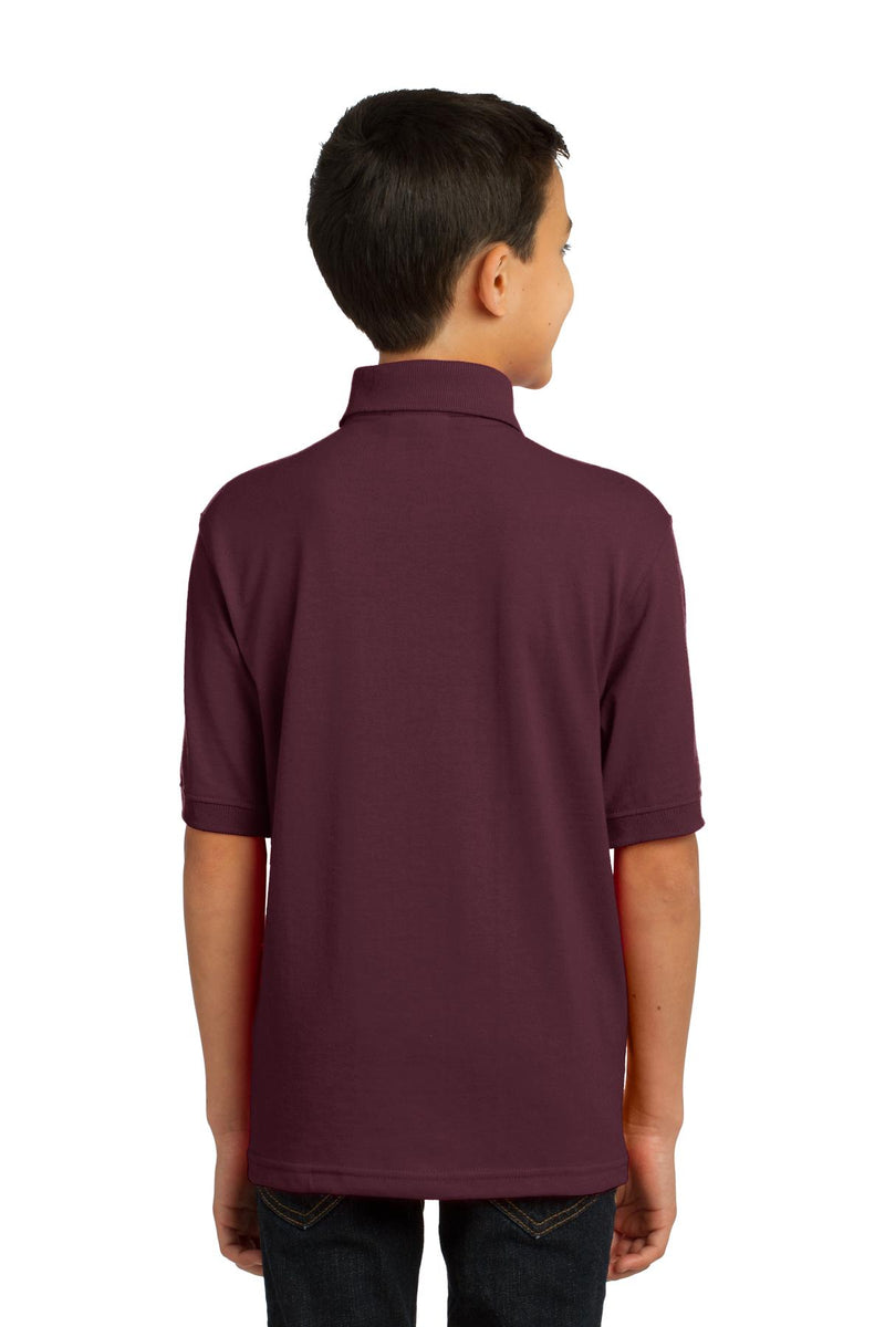 Load image into Gallery viewer, Port &amp; Co Youth Core Blend Jersey Knit Polo. KP55Y

