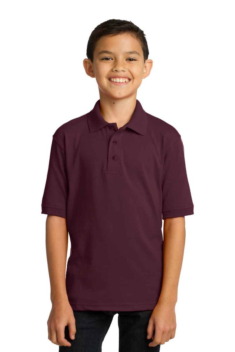 Load image into Gallery viewer, Port &amp; Co Youth Core Blend Jersey Knit Polo. KP55Y
